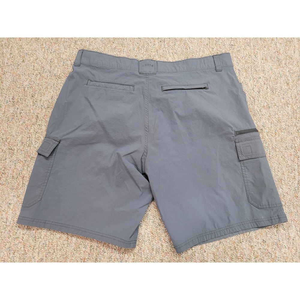 Orvis Shorts Mens 40 Grey Tech Cargo Utility Outdoors Camping Hiking Fishing - Picture 5 of 9